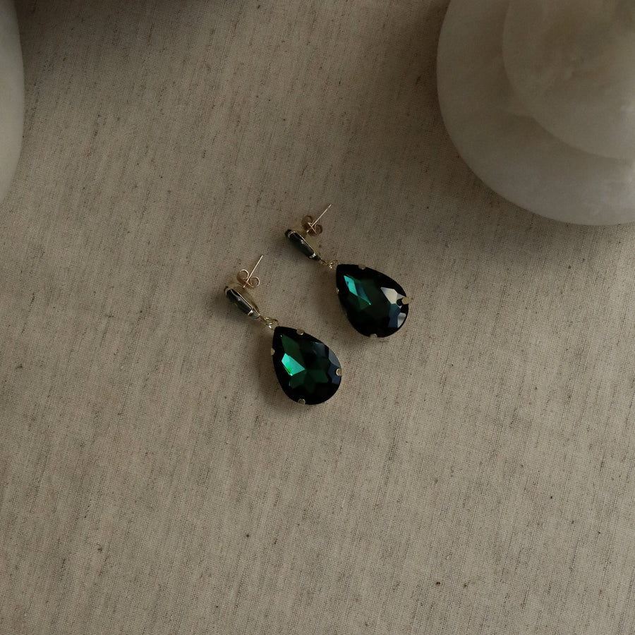 Zahar Jemima Earrings Green