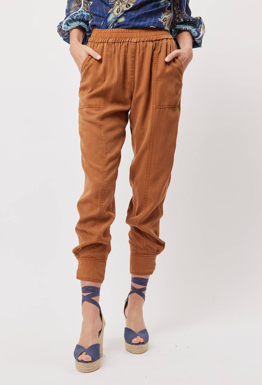 Tulum Tencel Denim Joggers by OnceWas