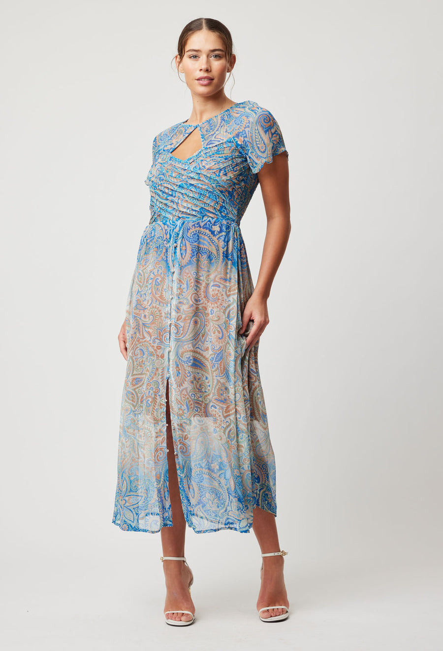 OnceWas Rio Viscose Midi Dress