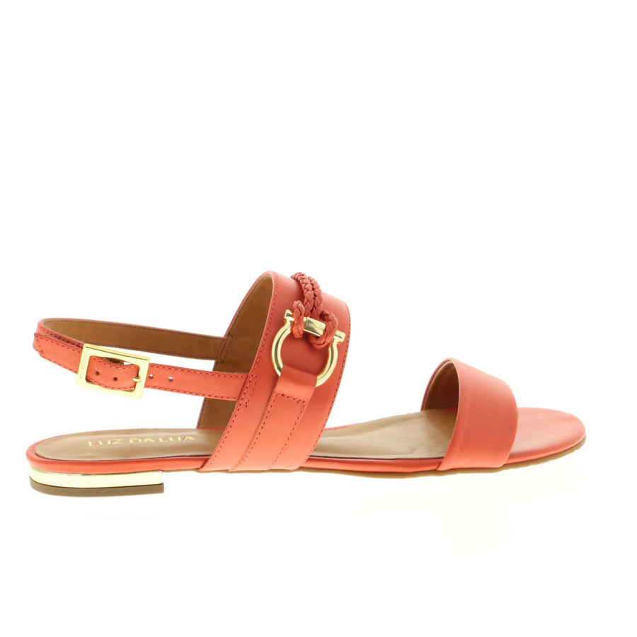 Lucky Flat Sandal Coral