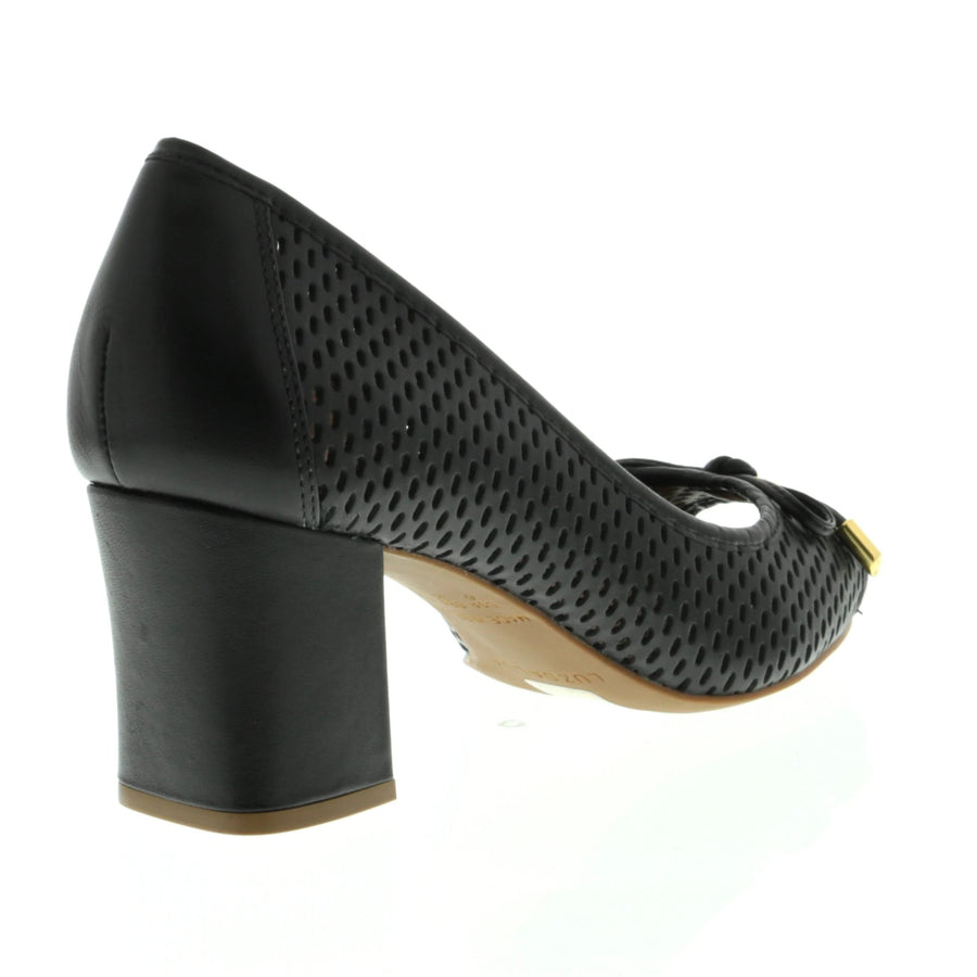 Lizbeth Black Peep Toe