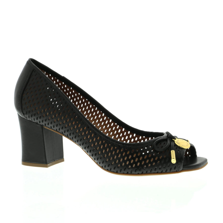 Lizbeth Black Peep Toe