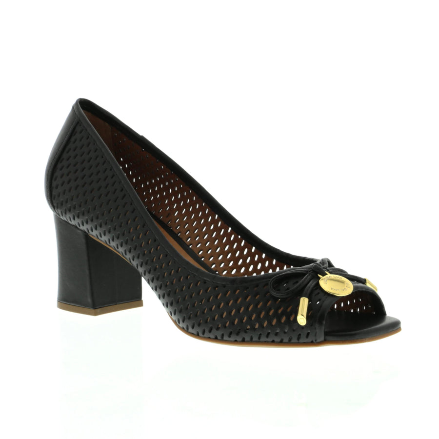 Lizbeth Black Peep Toe