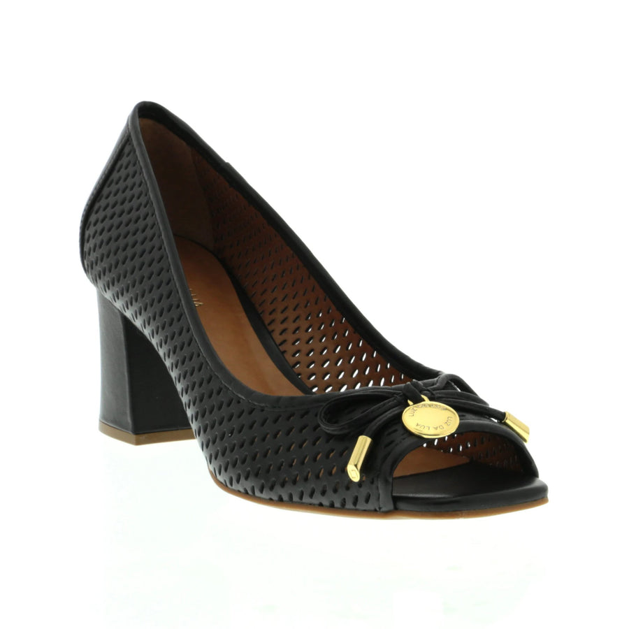 Lizbeth Black Peep Toe