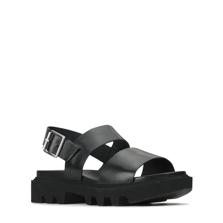 EOS Flight Flat Sandals Black