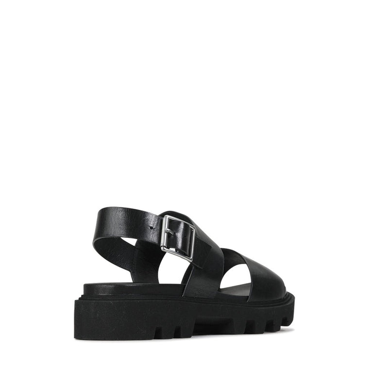EOS Flight Flat Sandals Black
