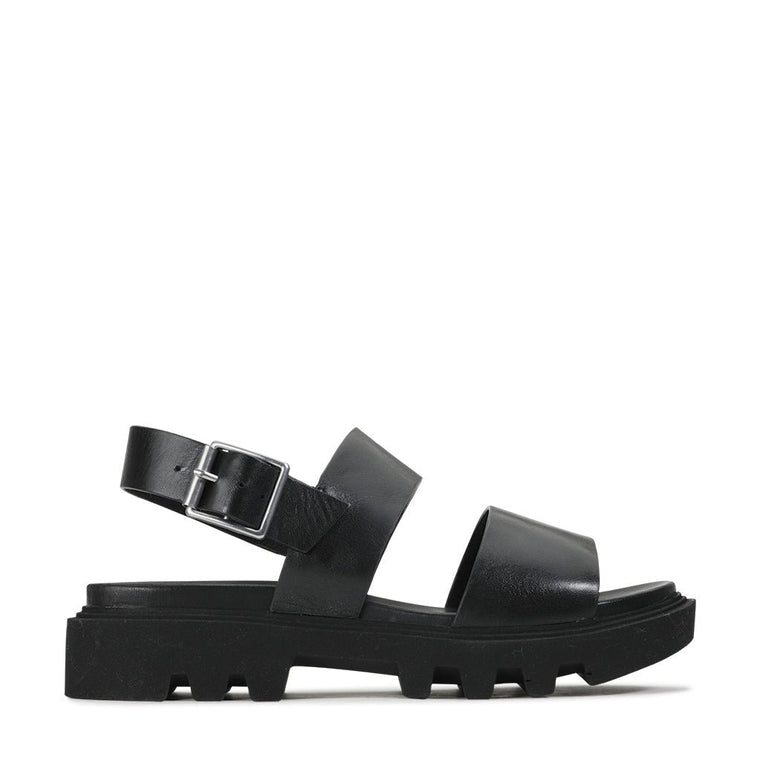 EOS Flight Flat Sandals Black