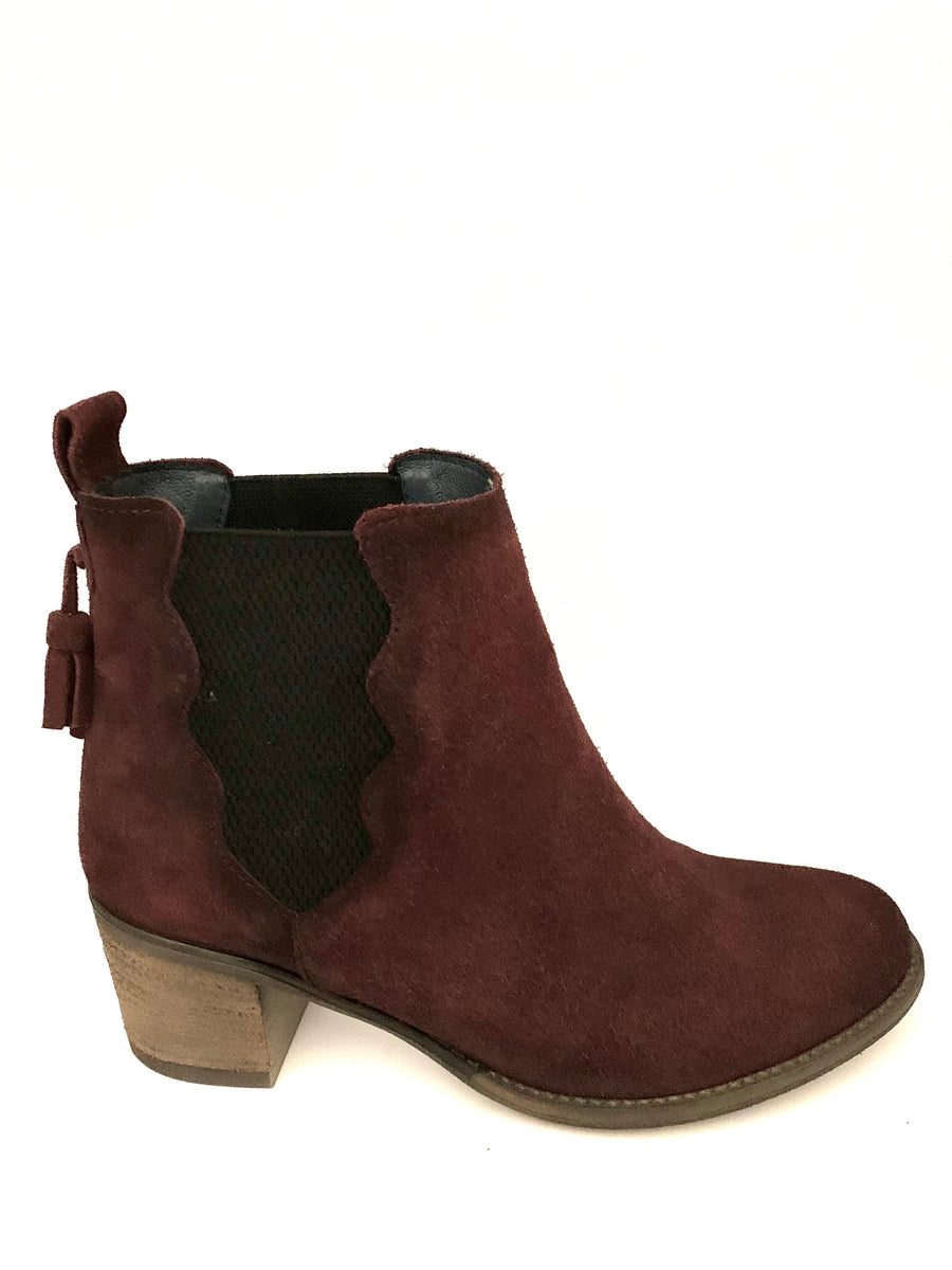 Galani Bordeaux Ankle Boots