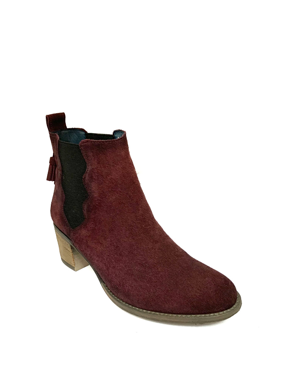 Galani Bordeaux Ankle Boots