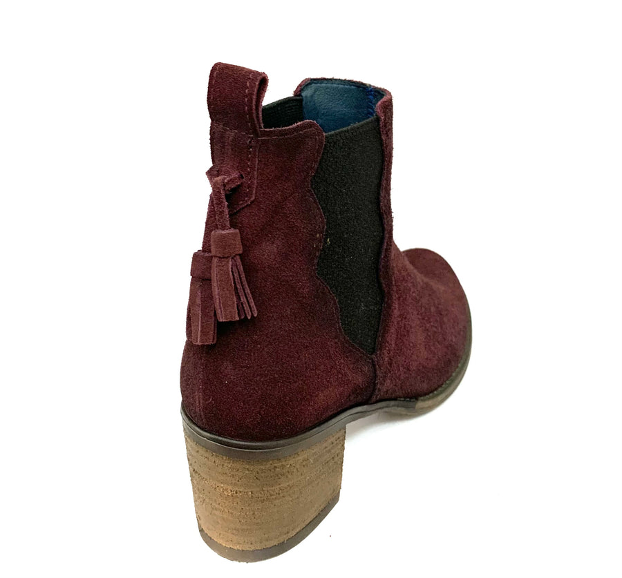 Galani Bordeaux Ankle Boots