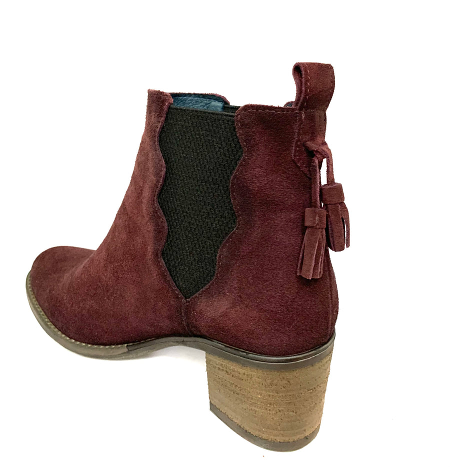 Galani Bordeaux Ankle Boots