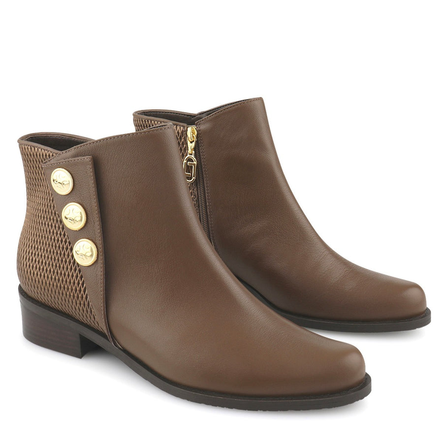 Lilian Ankle Boots - Brown