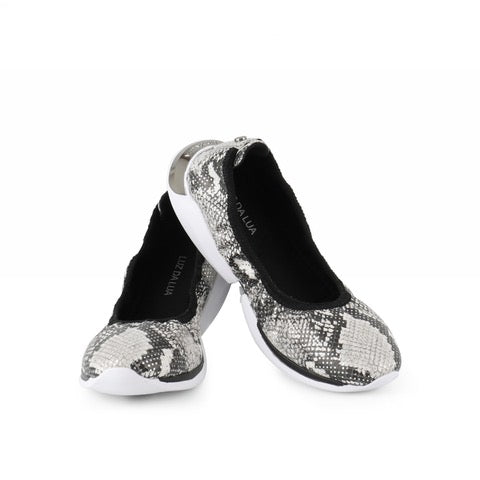 Larisa Snake Print Flat