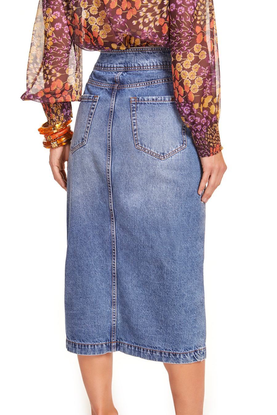 MARIA VALENTINA DENIM SKIRT