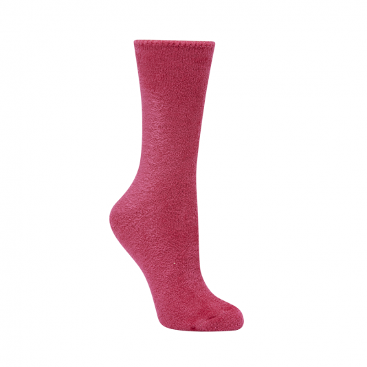 Womens Bamboo Bed Sock - Berry