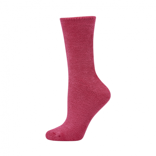 Womens Bamboo Bed Sock - Berry