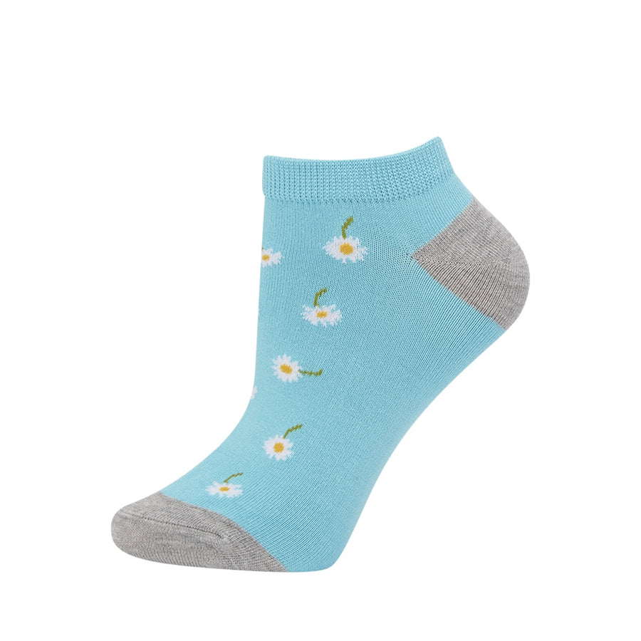 WOMENS DAISY BAMBOO PED SOCK