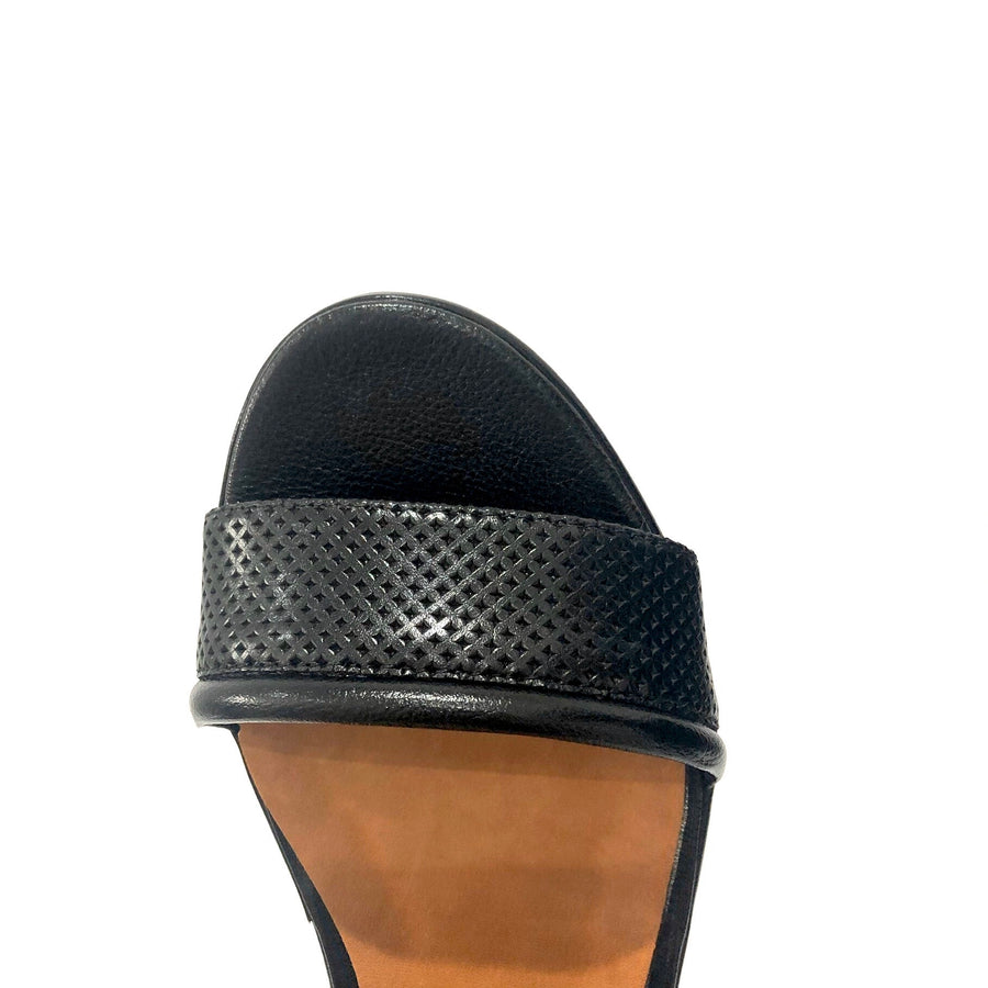 Monet Black Wedge Sandal