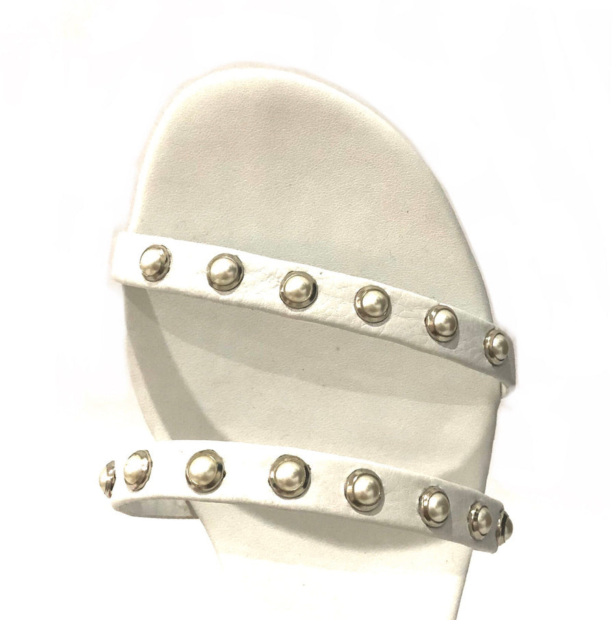 Pearl White Low Sandal